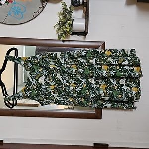 Modcloth Dino dress 1X & pin